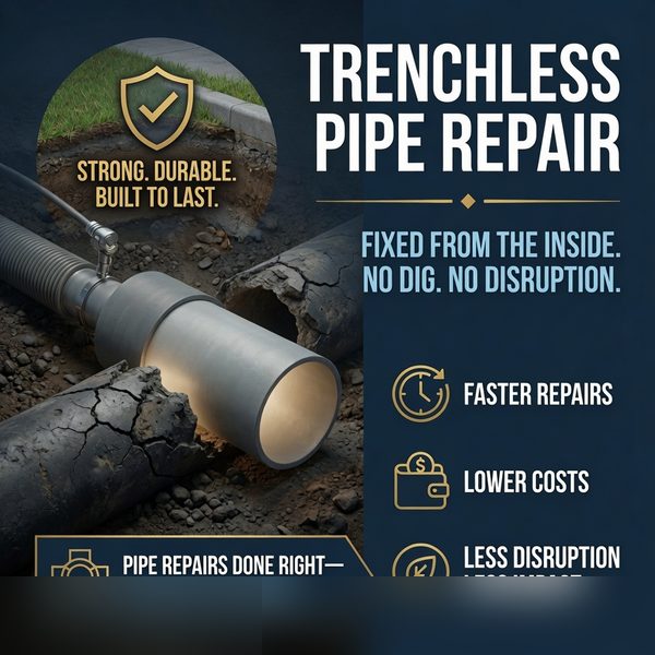 Fixed from the inside no dig no disruption McKinney TX