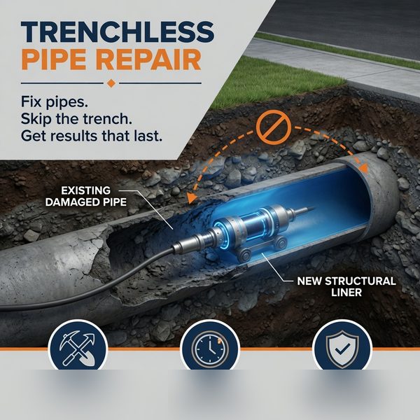 Trenchless pipe bursting McKinney TX